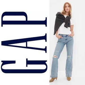 GAP 90's Loose Flare Mid-Rise Jeans Size 30